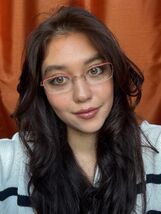 New Modo Mod. 121 Red 51mm Semi-Rimless Titanium Men&#39;s Women&#39;s Eyeglasse... - $1,305.29 MXN