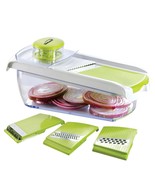 Brentwood Mandollin Slicer with 5 Cup Storage Container and 4 Interchang... - $80.99 CAD
