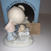 Precious Moments Figurine PM-882 You Just Cannot Chuck A Good Friendship 1987 - £27.10 GBP
