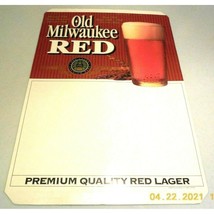 Old Milwaukee Red Beer Poster 19 1/2 x 13 1/4 Vintage Late 90s Unused - £11.85 GBP