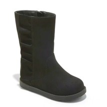 Cat &amp; Jack Ragazze Bambini Nero Similpelle Reva Increspatura Moda Inverno - $11.49