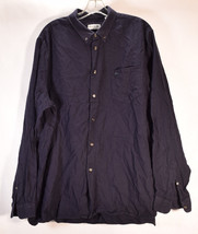 Lacoste Mens Regular Fit Cotton Shirt Navy Blue 2XL - £38.66 GBP