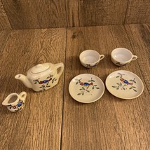 Vintage Luster Ware Mini Tea Set Made In Japan 6 Pieces No Chips No Cracks - £24.22 GBP