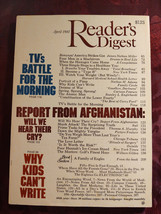 Readers Digest April 1981 Afghanistan Morning Tv Dan True Iran Hostages - £5.41 GBP