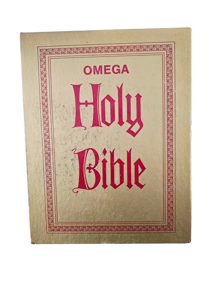 Holy Bible Reference Edition Omega King James Version Red Letter LARGE - $15.68