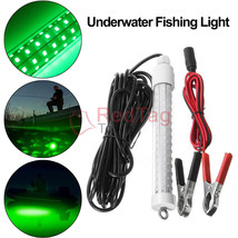 12V Led Green Underwater Submersible Night Fishing Light Waterproof Fish... - £30.89 GBP