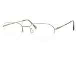 Charmant CH 8176 Gray Men&#39;s Half Frame Pure Titanium Eyeglasses 53-19-145 - $89.00