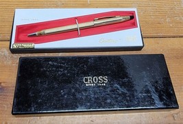Vtg Century by Cross 12K Gold Filled Ballpoint Pen in Original Box Ink i... - £22.75 GBP