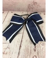 NEW &quot;BLUE&quot; Cheer Bow Pony Tail 3 Inch Ribbon Girls Hair Bows Cheerleadin... - £8.57 GBP