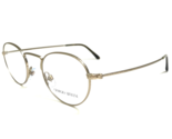 Giorgio Armani Eyeglasses Frames AR5042 3002 Matte Gold Round Wire Rim 4... - $130.68