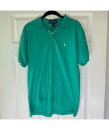 Ralph Lauren Teal Short Sleeve Polo Shirt Men’s Size Large EUC - $14.03