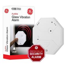GE Personal Security Wireless Glass Vibration Alarm, Battery Operated, D... - $7.92