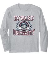 Howard University Bison Laurels Logo Officially Licensed Long Sleeve T-S... - €18,57 EUR