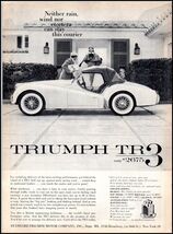 1958 Triumph TR3 Automobile Car PRINT AD &quot;C&quot; BX4 - $6.64