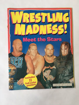 Meet The Stars Wrestling Madness Book WWF WCW WWE Stone Cold Goldberg 90s Vtg DX - £5.41 GBP