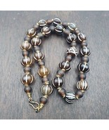 Collier de perles décorées de perles d&#39;agate gravées tibétaines de l&#39;Him... - $3,585.67 MXN