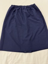 Allison Woods Women’s Blue Elastic Waist Pull-On Casual Skirt Size 16W image 5