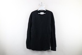 Reigning Champ Mens Medium Faded Midweight Terry Cloth Crewneck Sweater Black - £54.67 GBP