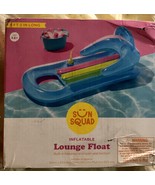 Sun Squad Inflatable Lounge Float Built In Headrest And Open Seat Bottom... - $54.17 CAD