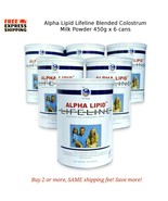 6x Alpha Lipid Lifeline Blended Milk Colostrum Powder 450g Immune &amp; Gut ... - $408.50