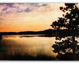 Sunset View of Lake Tahoe California CA Chrome Postcard C20 - £3.17 GBP