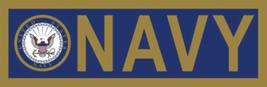 Navy Metallic Bumper Sticker - Veteran Owned Business - £3.94 GBP