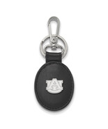 SS AU Auburn University Black Leather Oval Key Chain - $82.65 CAD