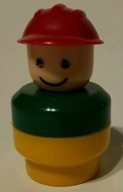 Fisher Price Chunky Little People Construction Worker Vintage 1990 Rare - $4.99