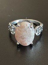 Natural Amethyst S925 Stamped Silver Plated Woman Ring Size 8 - $14.85