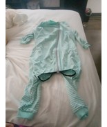 Miaododo Green/white striped Size 36 6xl Recovery Suit Long Sleeve Male ... - $21.78
