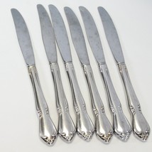 Oneidacraft Chateau Dinner Knives 8 1/2&quot; Stainless Lot of 6 - £19.97 GBP