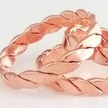 Pure Copper Braided Band Ring Sz 8 - $13.86