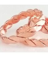 Pure Copper Braided Band Ring Sz 8 - $13.86
