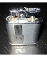 RONSON WHIRLWIND Chrome Engraved &quot;RN&quot; Automatic Petrol Lighter Newark NJ... - $17.99