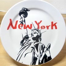 8&quot; New York Statue Of Liberty Pacific Island Creations Plate Salad or De... - $221.57 MXN