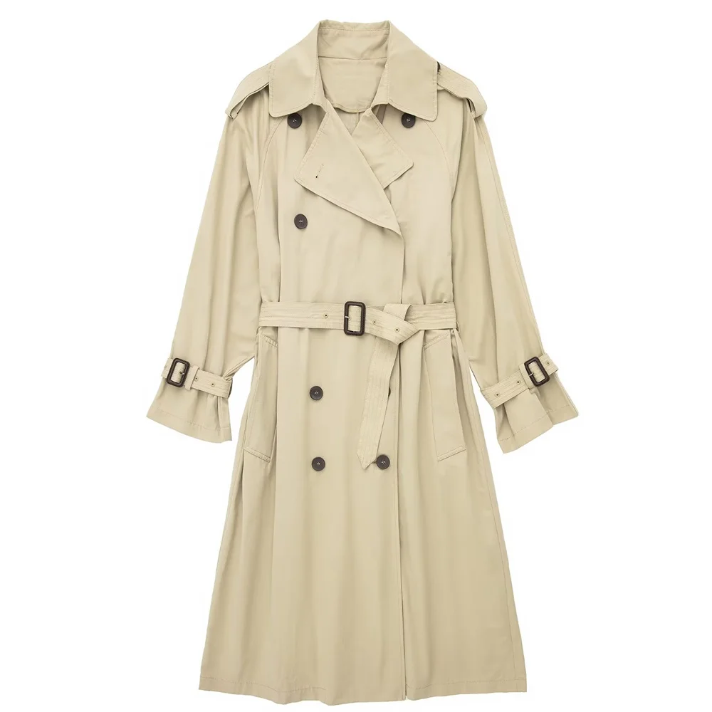 PB&amp;ZA   New Women&#39;s Clothing Trendy Fashion All-match Lapel Long-sleeved Belted  - £291.83 GBP