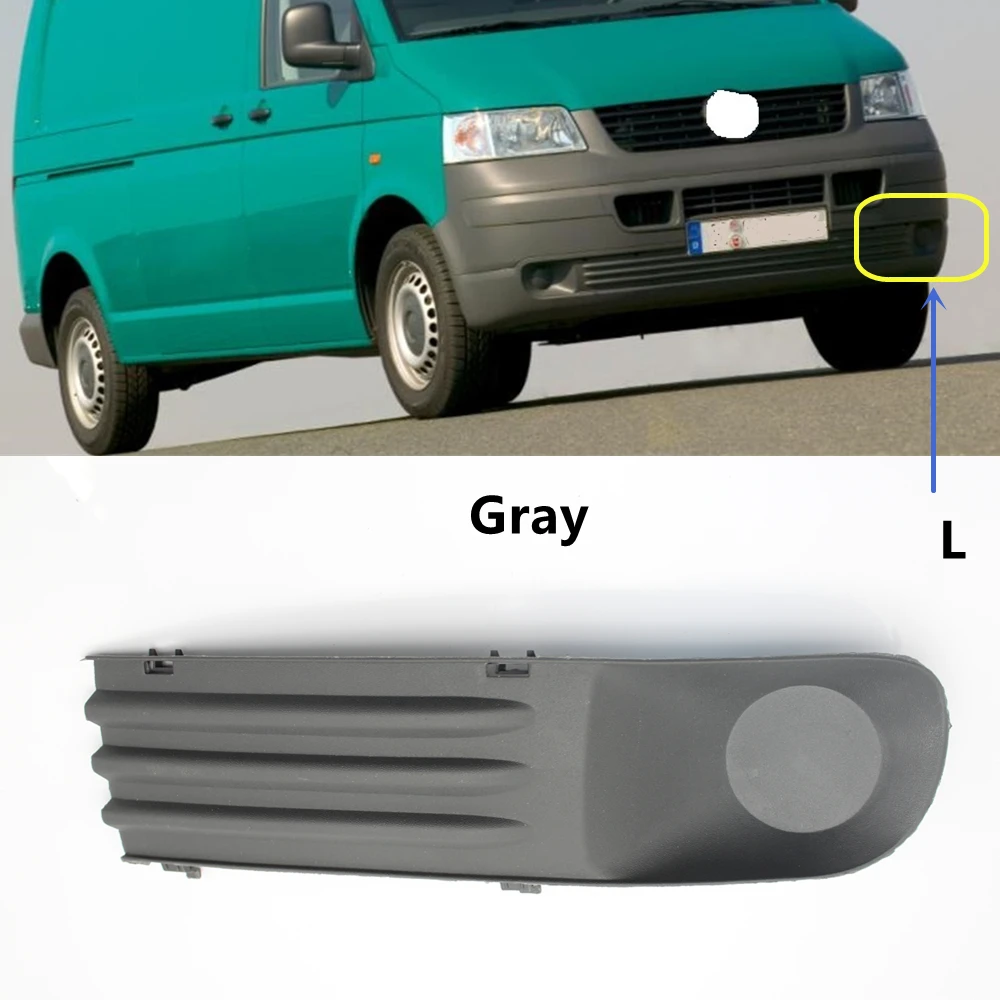 LED Fog Light Gray Fog Lamp Cover Grill Wiring Harness Car Lights For VW Traner  - £113.84 GBP