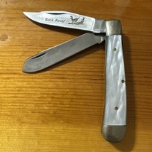 Vintage Buck Fever 2 Blade Knife Mother Of Pearl Handle - £135.41 GBP