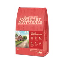 Grandma Mae&#39;s Country Naturals Dry Dog Food Salmon &amp; Whitefish Meal 1ea/4 lb - £23.70 GBP