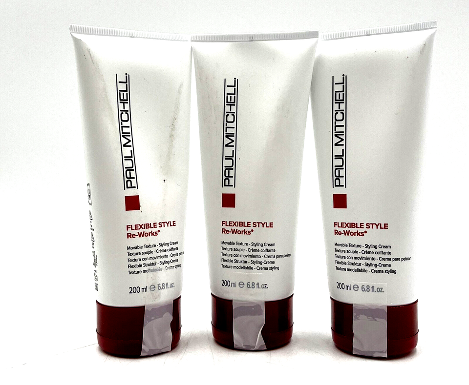 Paul Mitchell Flexible Style Re-Works Movable Texture-Styling Cream 6.8 oz-3 Pa - $75.41