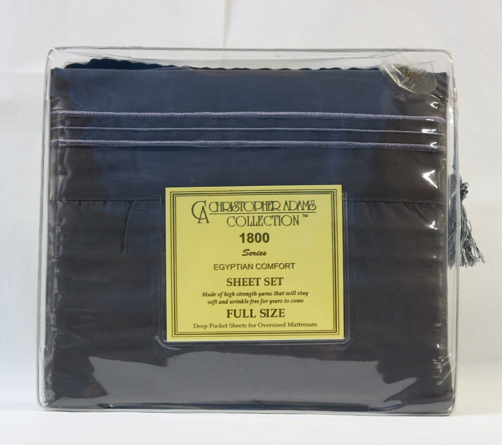 4 Pc Christopher Adams Full Sheet Set Deep Pocket 1800 Series Egyptian Comfort - $24.99