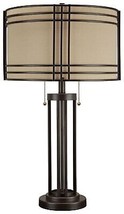 Hanswell Dark Brown Metal Table Lamp - $115.99