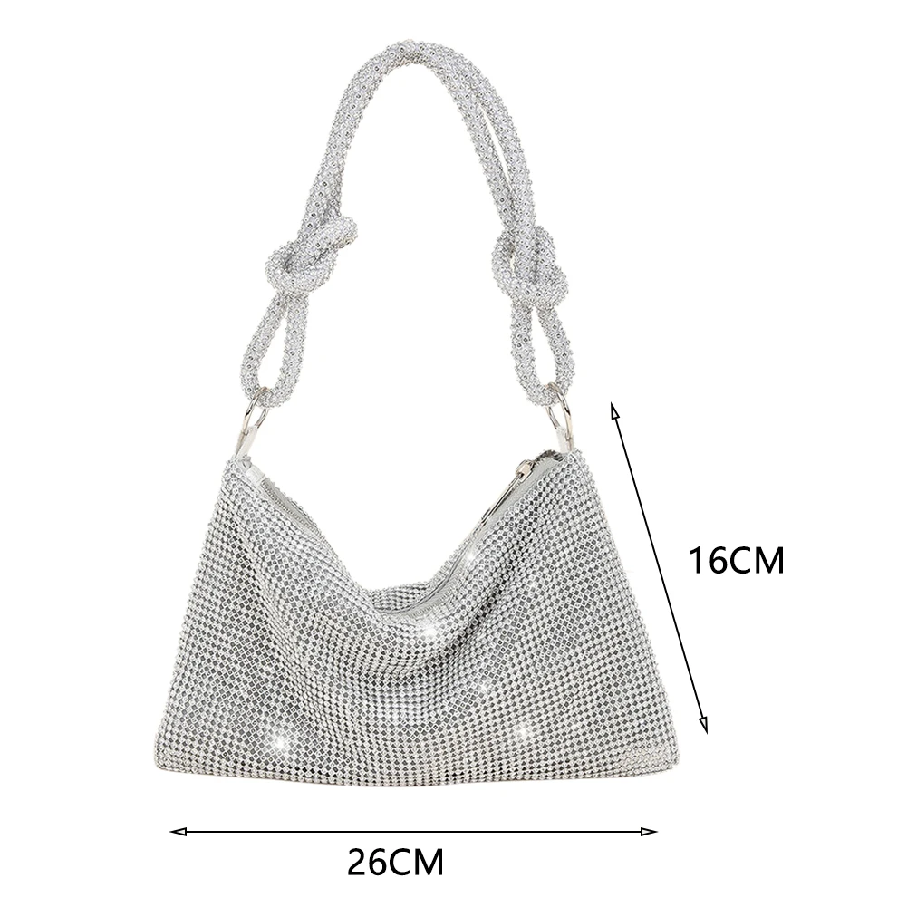 Fashion Rhinestones Evening Clutch Bag for Women Shiny Dinner Party Wedding Purs - $77.26