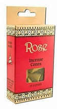 Sri Aurobindo Ashram Incense Cottage Cones Rose Incense Cones - £6.34 GBP