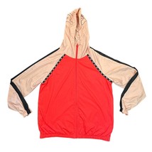 PINK Victorias Secret Jacket Women Extra Small Peach Raglan Windbreaker Perform - £19.84 GBP