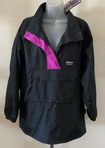 Nwt Vintage Womans Sz M Sierra Experience Black Purple Nylon Jacket - £15.78 GBP