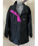 NWT Vintage Womans sz M SIERRA EXPERIENCE Black Purple Nylon Jacket - $27.06 CAD