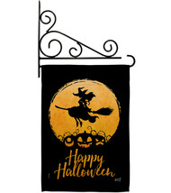 Halloween Witch - Impressions Decorative Metal Fansy Wall Bracket Garden Flag Se - £22.47 GBP