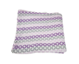 ADEN AND ANAIS SWADDLE MUSLIN COTTON BABY SECURITY BLANKET PURPLE PINK GREY - £26.36 GBP