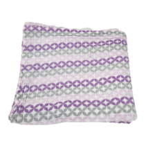 Aden And Anais Swaddle Muslin Cotton Baby Security Blanket Purple Pink Grey - $33.25